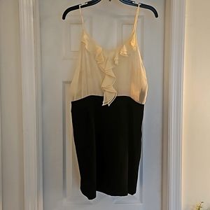 Black/beige cocktail dress